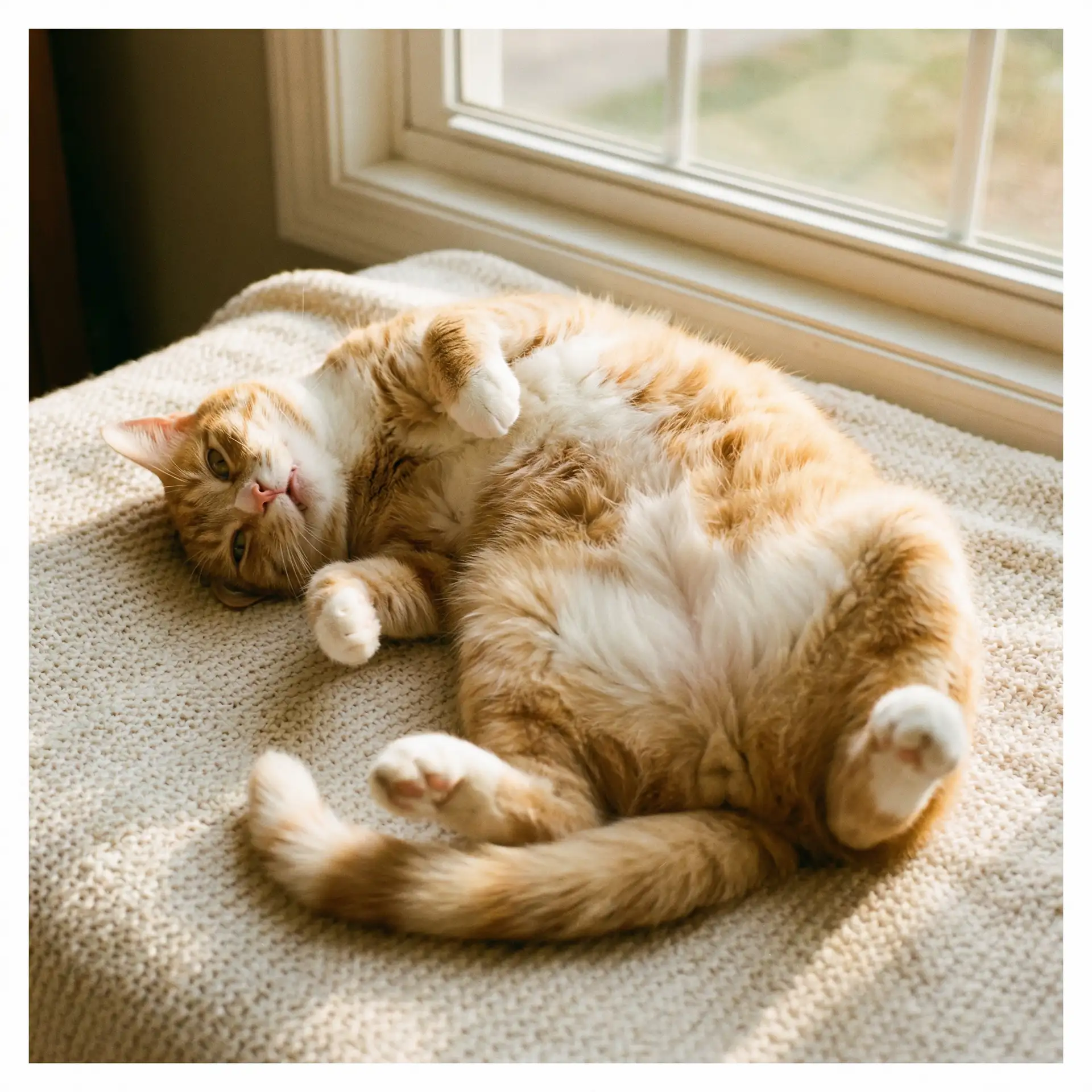 猫咪仰躺露出肚皮 - 游戏厅的游戏